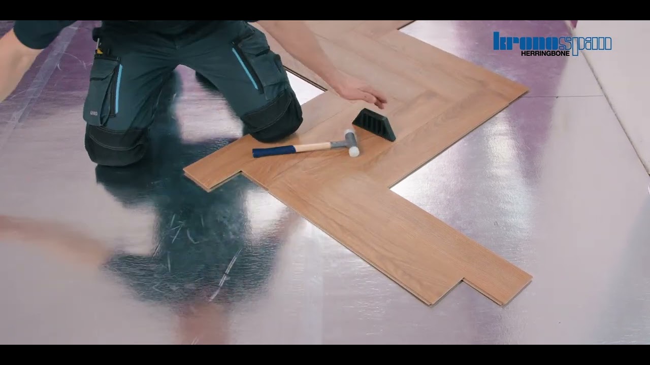 Kronospan Herringbone Installation