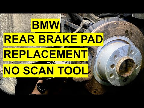 Rear Brake Pad Replacement on BMW 1,2,3,4,5,6,7 series X1,X2,X3,X5,X6 With Electronic Parking Brake