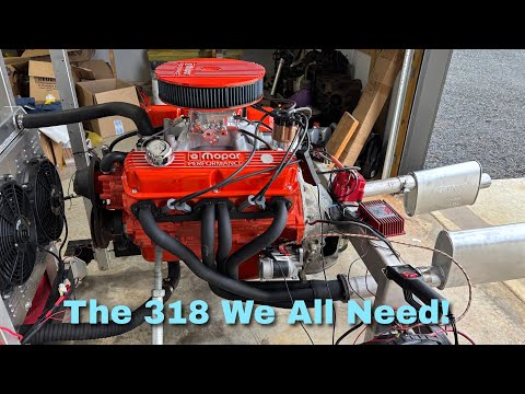 Rock Auto 318 First Start Up and Recap #mopar #engine #318
