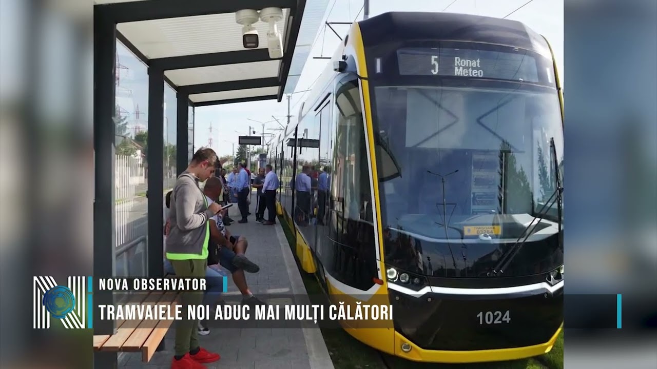 Tramvaiele noi aduc mai mulți călători