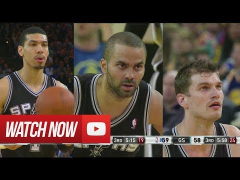 2014.03.22 - Tony Parker, Danny Green & Tiago Splitter Full Combined Highlights at Warriors