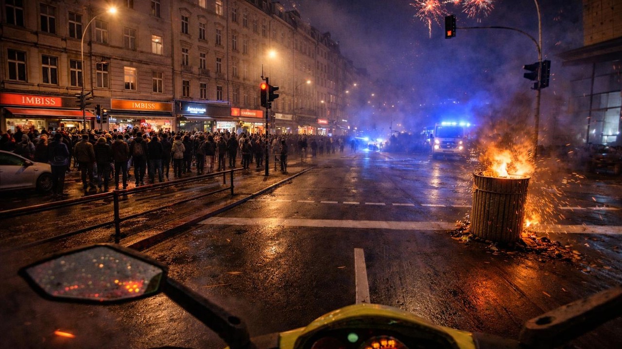 Gefährliche Ausfahrt an Silvester 2026 in Berlin Neukölln 🤯