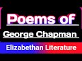 Poems Of George Chapman