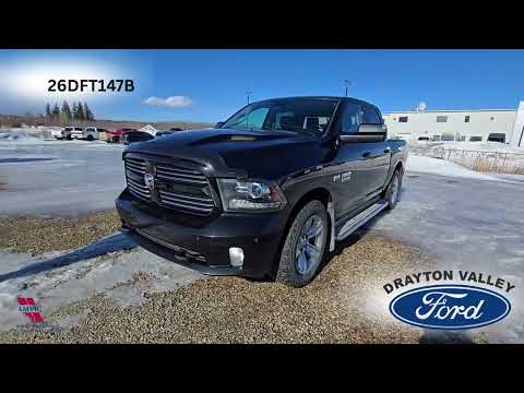 2014 Ram 1500 4WD Crew Cab 5.7 Ft Box Sport in Black for sale at Drayton Valley Ford in Drayton Valley, AB