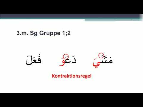 Arabische Grammatik | Lektion 18 Schwache Verben II / Das Perfekt der Verba tertiae infirmae