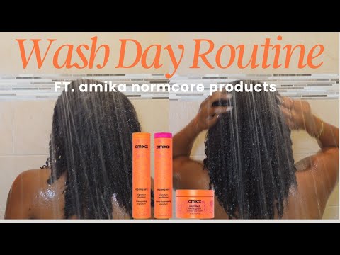 Ultimate Wash Day Routine ft. Amika Normcore | Soft, Shiny, & Hydrated Hair