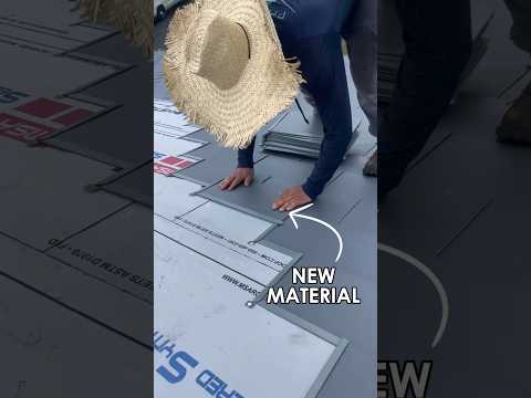 GENIUS new roofing material! #shorts #diy #handyman #construction
