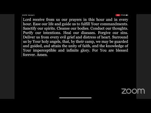 Compline Psalms Prayers - 4.6.2020