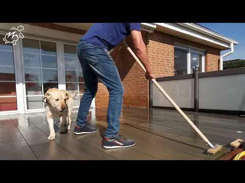 Megawood Reinigung mit Scheuerpulver