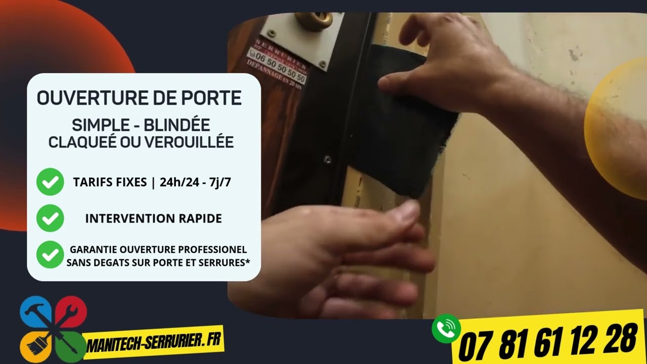 Ouverture porte claquée à Marseille