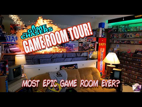 The Game Chasers 2020 GAME ROOM Tour!