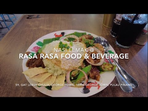 rasa rasa times comida e bebida: Tasty Nasi Lemak, Michelin Bib Gourmand retro cafe, Penang (maio de 2023)