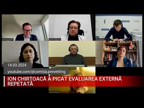 ION CHIRTOACA FAILED THE REPEATED EXTERNAL EVALUATION