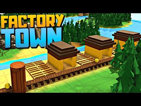 BUILDING THE MEGA FARM TO GET INFINITE FOOD - Factory Town Alpha - Factory Town Gameplay