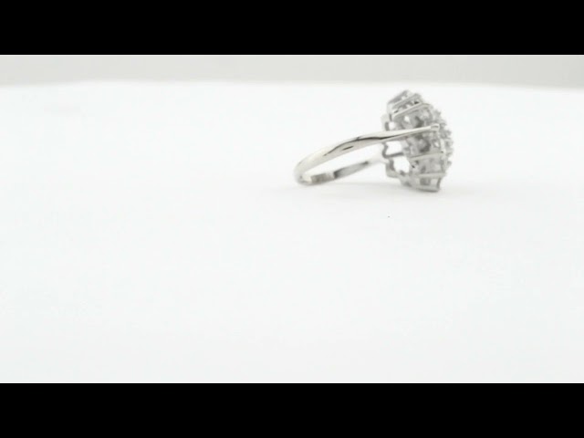 1345219 Ring 18K White Gold with brilliant cut Diamonds approx. 3.04 ctw