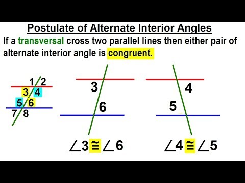 Geometry Ch 4 Lines and Angles 1 of 54 Parallel Lines and Planes