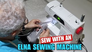 Hoe naai je met een Elna 450 naaimachine (maak een kussen)! DIY