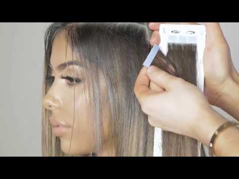HOW TO APPLY INVISI TAPE EXTENSIONS