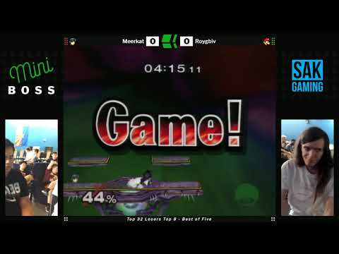 Mini Boss 5 SSBM Top 32 Losers Top 8 - Meerkat (Marth) vs Roygbiv (Luigi)