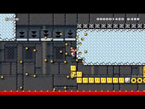 Spinnin' Round The Castle (Easy) by Bourgyman - Super Mario Maker - No Commentary 1AC