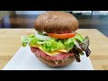 Delicious Italian Recipe Giant Mushrooms Burger