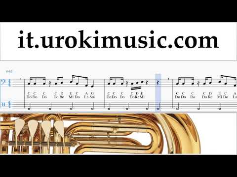 Corso di Tuba Super Mario Bros - Theme Tablature Tab um-a276