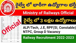 Railway recruitment Notification 2022-2023 || Railway Group D 2022 || Railway NPTC 2022 || RPF 2022