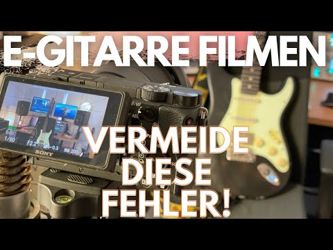 Gitarrenvideo filmen - Ton synchronisieren und Bild optimieren