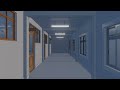 Anime Like School Hallway Blender