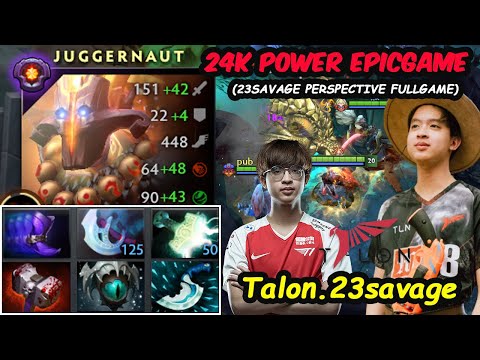 12K MMR x2 POWER EPICGAME - Talon 23savage Juggernaut Feat AlaCrity Dota 2 Perspective FULLGAME