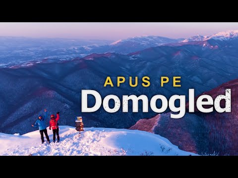 It was so cold that the stones froze, but the sunset from Domogled Peak warmed our souls