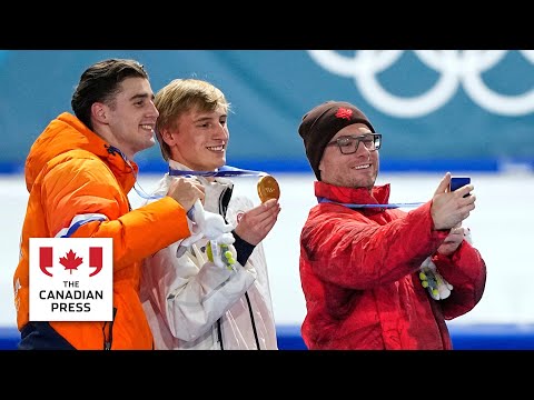 Canada's Laurent Dubreuil wins speedskating 500m bronze