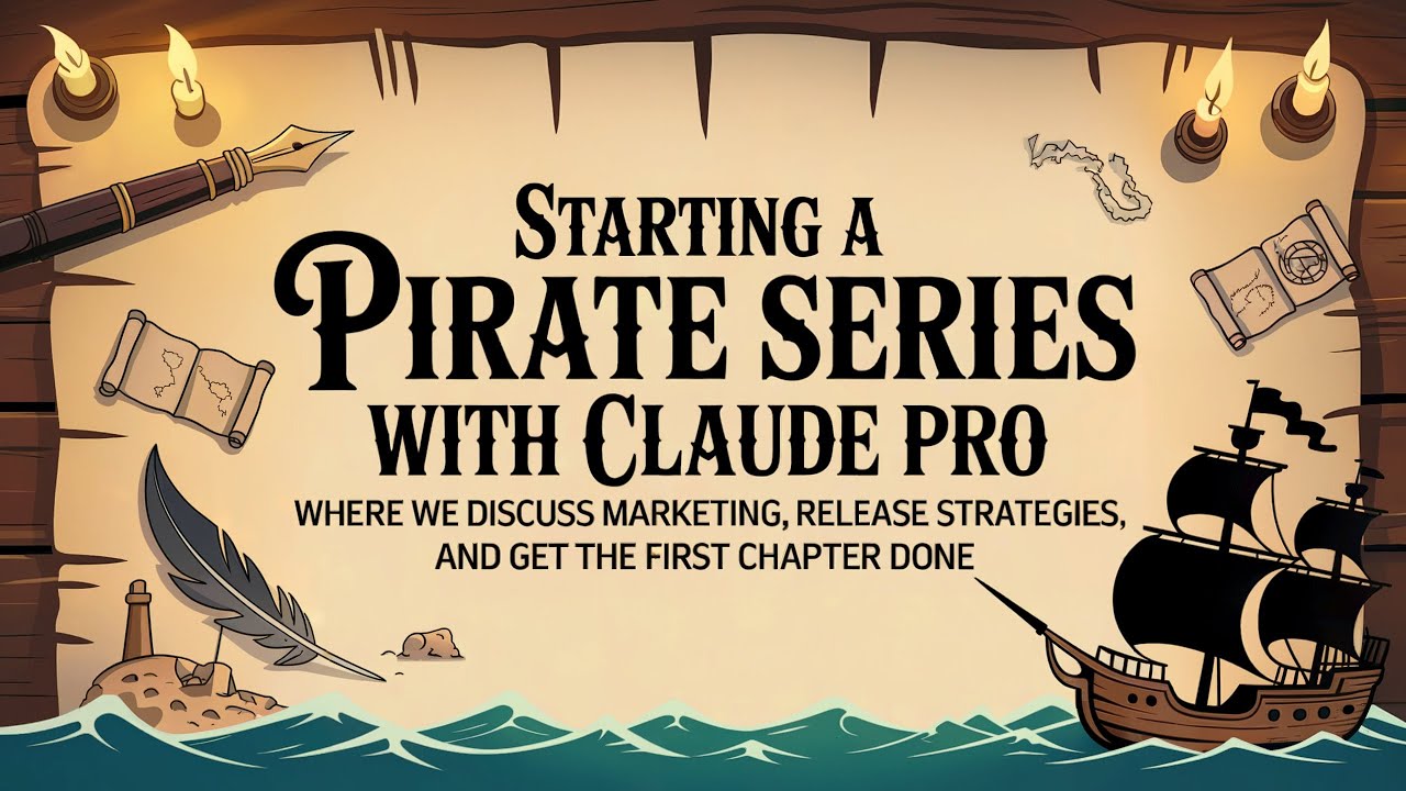 Starting a Pirate Series with Claude Pro where we discuss Marketing, Release Strategies, and write