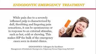 Endodontic Emergency Treatment