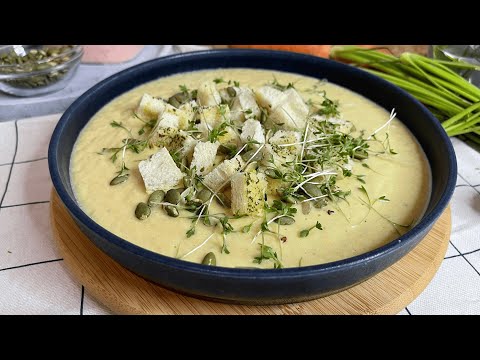 Carrot, Leek and Cauliflower soup | Carrot and Cauliflower recipe