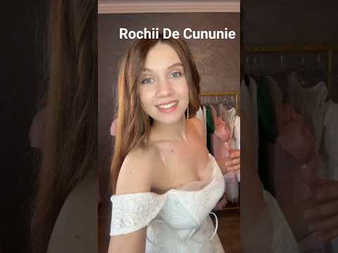Rochie cununie alba cu umerii goi Video