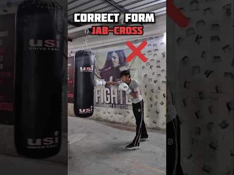 correct form of jab cross #boxing #fightprep #boxingstrategy #muaythaifamily #taekwondo #tranding