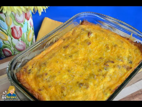 EASY HAM SAUSAGE CHEESE EGG CASSEROLE CRESCENT ROLLS