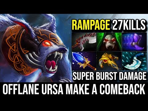 This Offlane Mad Bear Can Make a Comeback With RAMPAGE - Ursa Super Solo Carry 7.20 Meracle Dota 2