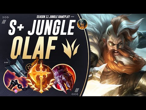 Olaf Jungle RAIDS All Over The Enemy Team! | Comprehensive S+ Jungle Guide & Season 11 Viking Build