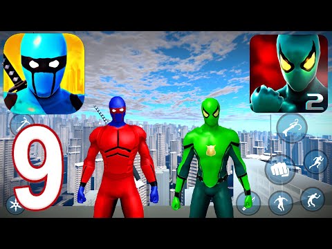 Blue Ninja Super Hero , Power Spider 2 - Gameplay Walkthrough Part 9 (iOS, Android)