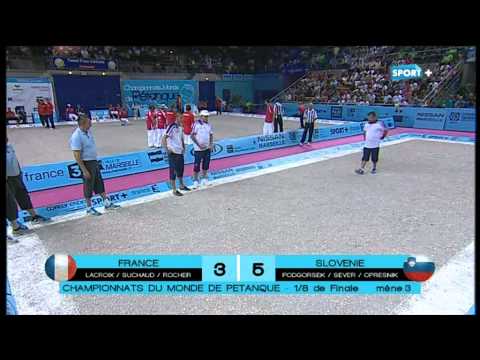 France # Slovenie Huitième de Finale Championnat du monde de pétanque 2012.mp4