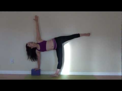 Yoga for beginners--half moon