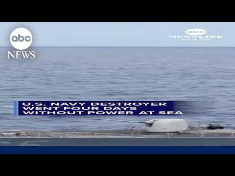 Navy ship without power for 4 days in South China Sea