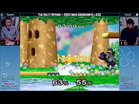 Salty Spitoon Melee #23 Losers Round 4 - Negative (marth) vs Cheunk (peach)