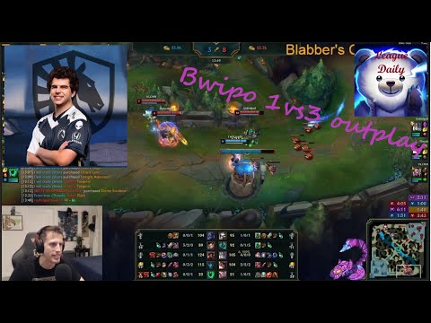 Bwipo outplays a 1vs3 dive in high challenger | League Clips