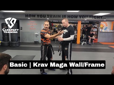 Krav Maga Wall - Frame - Fence Control At Grappling Range