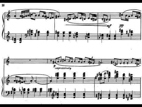 Paul Creston - Sonata for Alto Saxophone and Piano, Op. 19 (1939) [Score-Video]