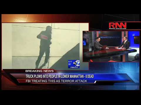 Truck Plows Into People in Lower Manhattan -  8 Dead (Part 1 of 2)