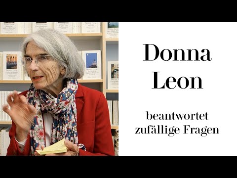 Donna Leon im Klebezettelinterview